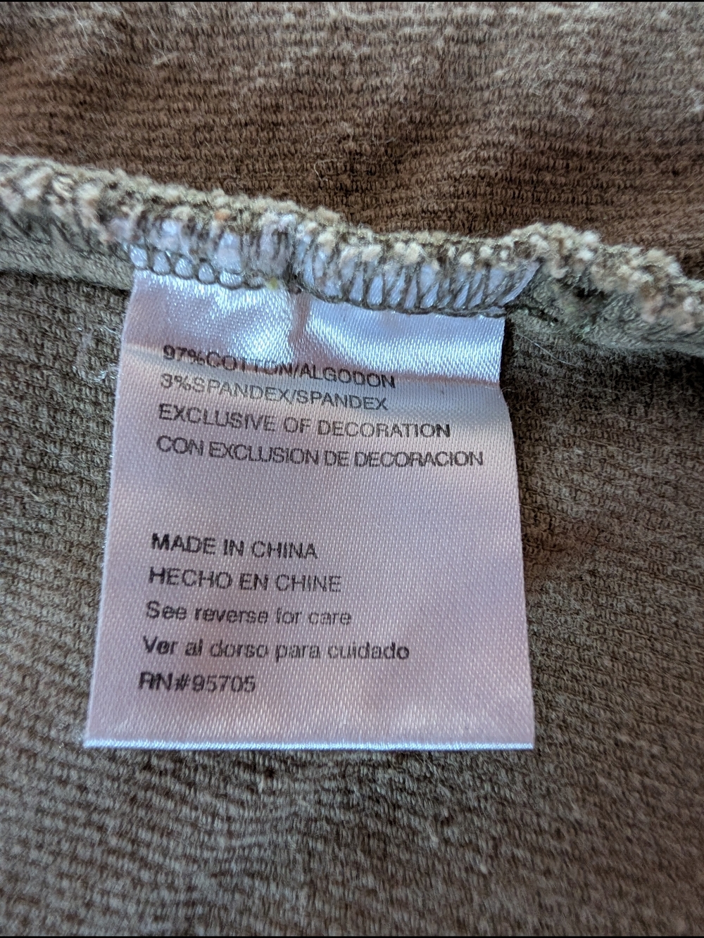 Plugg Olive Brown Corduroy Button-Front Jacket - Picture 9 of 10